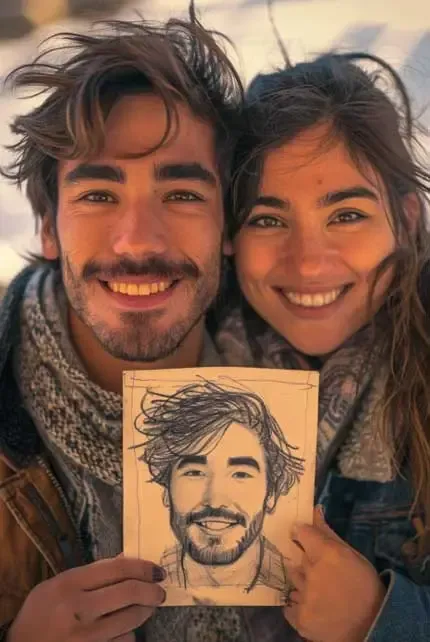 My Soulmate Profile helps find love - couple finds soulmate match through psychic sketch